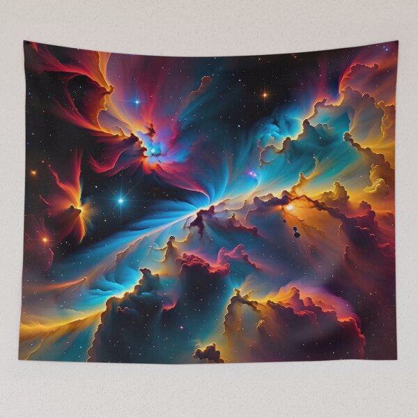 Artikelvorschau, Abstract Colorful Rainbow Nebula Pattern entworfen und verkauft von TheArtOfPat.