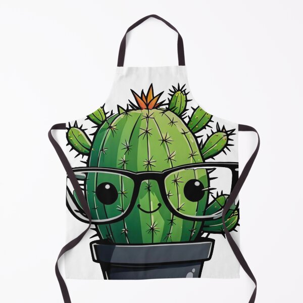 Item preview, Cute Nerd Cactus - Succulent Plant - Smiling Cactus - Potting Cactus Plants Wearing Glasses designed and sold by MyArt23.