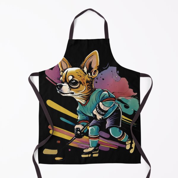 Item preview, chihuahua dog playing hockey designed and sold by Furrifico.