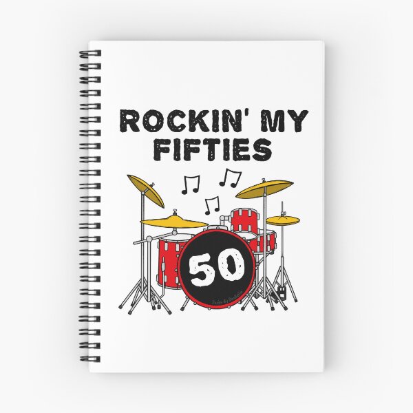 Item preview, Rockin' My Fifties Drummer Drum Kit 50th Birthday designed and sold by doodlerob.
