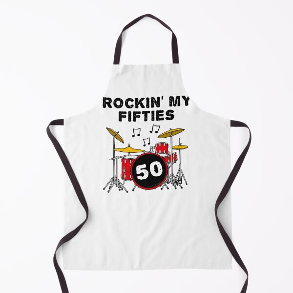 Item preview, Rockin' My Fifties Drummer Drum Kit 50th Birthday designed and sold by doodlerob.