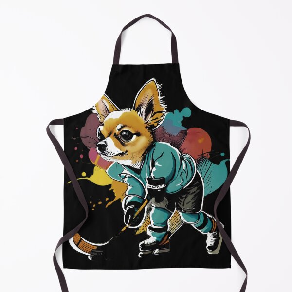 Item preview, chihuahua dog playing hockey designed and sold by Furrifico.