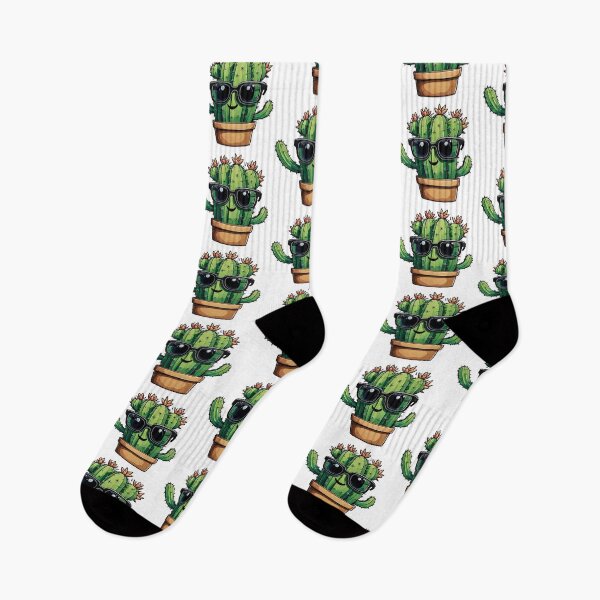 Item preview, Cute Cactus - Succulent Plant - Smiling Cactus - Potting Cactus Plants Wearing Sunglasses designed and sold by MyArt23.