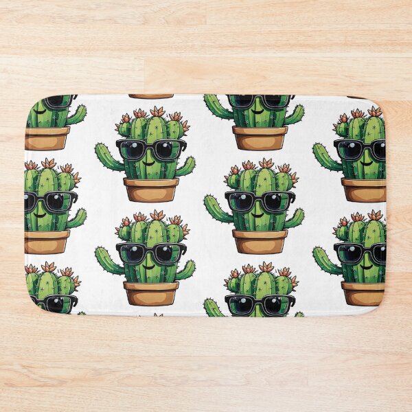 Item preview, Cute Cactus - Succulent Plant - Smiling Cactus - Potting Cactus Plants Wearing Sunglasses designed and sold by MyArt23.