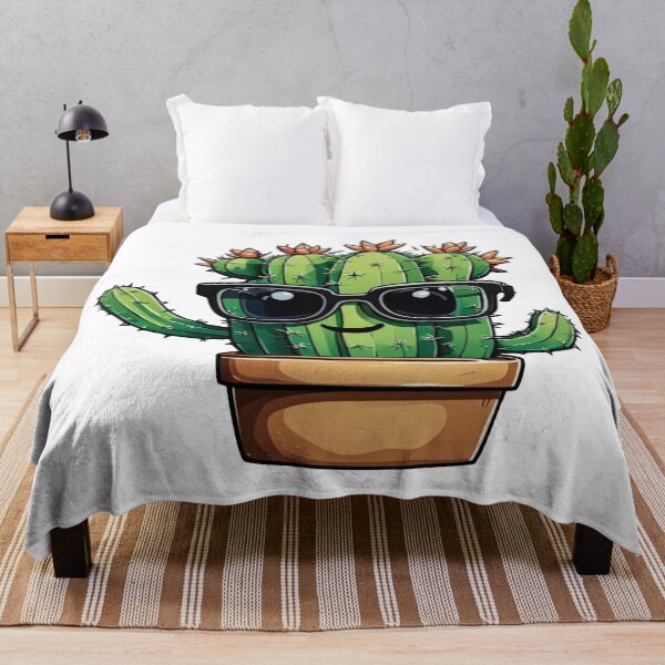 Item preview, Cute Cactus - Succulent Plant - Smiling Cactus - Potting Cactus Plants Wearing Sunglasses designed and sold by MyArt23.