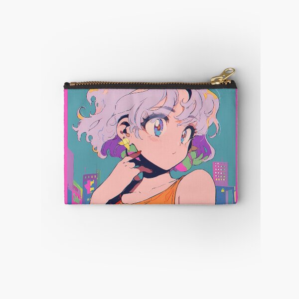 Item preview, Pastel blue, City Pop retro anime girl designed and sold by octoboobs.