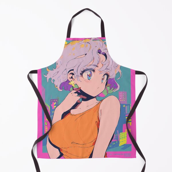 Item preview, Pastel blue, City Pop retro anime girl designed and sold by octoboobs.