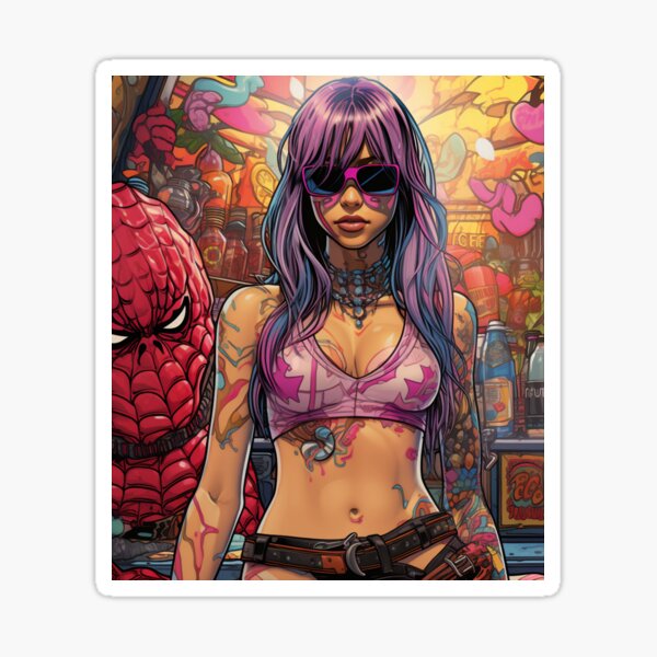 Tourist Bikini Girl Sticker