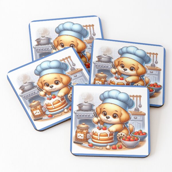 Item preview, Little bear making vanilla cake. designed and sold by moni0490.