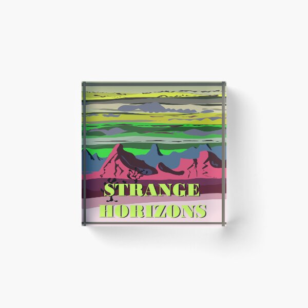 Item preview, Strange horizons - retro space landscape designed and sold by VauKaArtShop.