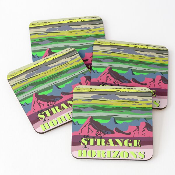 Item preview, Strange horizons - retro space landscape designed and sold by VauKaArtShop.