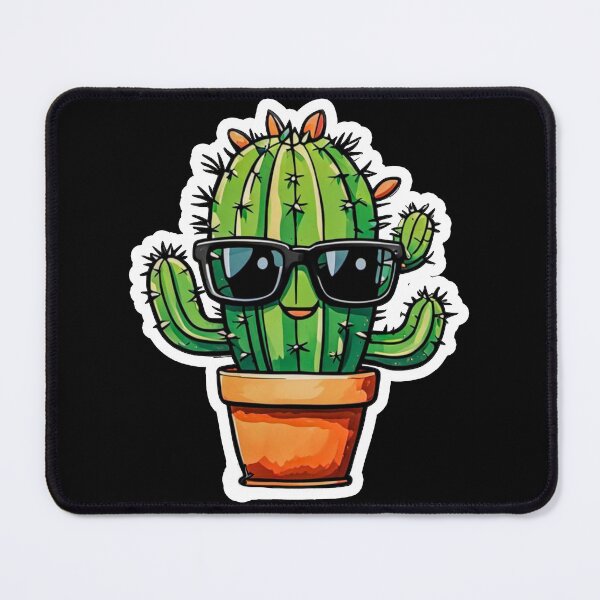 Item preview, Cute Cactus - Succulent Plant - Smiling Cactus - Potting Cactus Plants Wearing Sunglasses designed and sold by MyArt23.