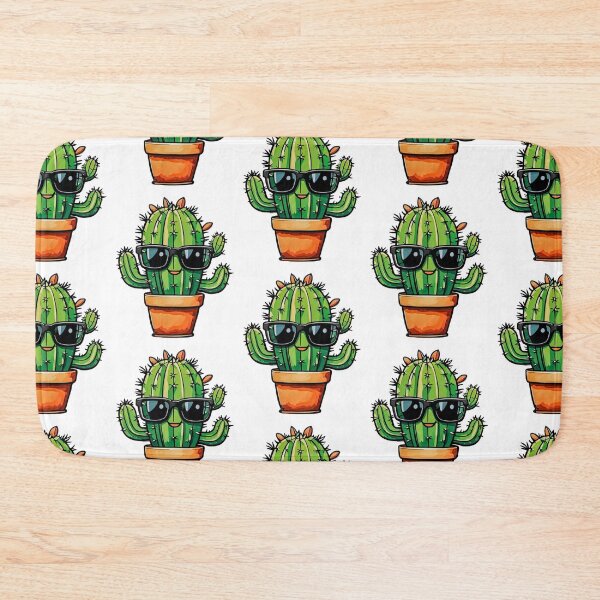 Item preview, Cute Cactus - Succulent Plant - Smiling Cactus - Potting Cactus Plants Wearing Sunglasses designed and sold by MyArt23.