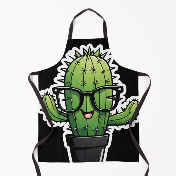 Item preview, Cute Nerd Cactus - Succulent Plant - Smiling Cactus - Potting Cactus Plants Wearing Glasses designed and sold by MyArt23.