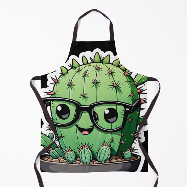 Item preview, Cute Nerd Cactus - Succulent Plant - Smiling Cactus - Potting Cactus Plants Wearing Glasses designed and sold by MyArt23.