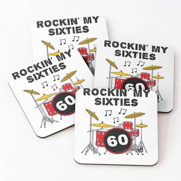 Item preview, Rockin' My Sixties Drummer Drum Kit 60th Birthday designed and sold by doodlerob.