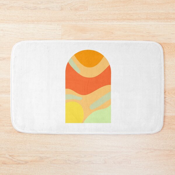 Item preview, Abstract arch with a lot of waves and summer colors designed and sold by MambaAzulStudio.