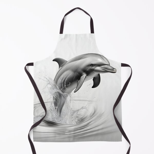 Item preview, Black and white Dolphin pencil drawing designed and sold by Pencil-Art.