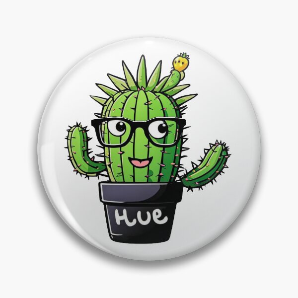 Item preview, Cute Nerd Cactus - Succulent Plant - Smiling Cactus - Potting Cactus Plants Wearing Glasses designed and sold by MyArt23.