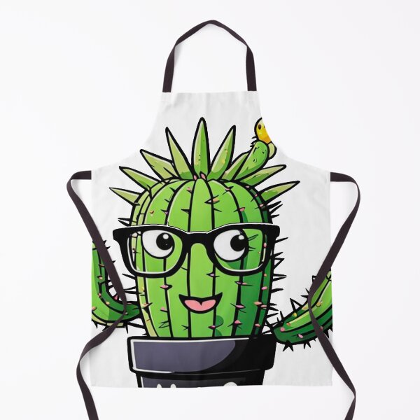 Item preview, Cute Nerd Cactus - Succulent Plant - Smiling Cactus - Potting Cactus Plants Wearing Glasses designed and sold by MyArt23.