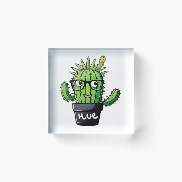 Item preview, Cute Nerd Cactus - Succulent Plant - Smiling Cactus - Potting Cactus Plants Wearing Glasses designed and sold by MyArt23.