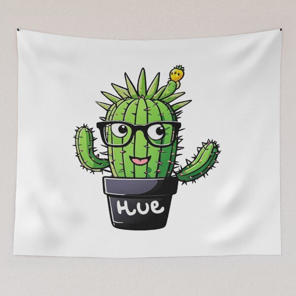 Item preview, Cute Nerd Cactus - Succulent Plant - Smiling Cactus - Potting Cactus Plants Wearing Glasses designed and sold by MyArt23.