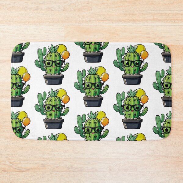 Item preview, Cute Nerd Cactus - Succulent Plant - Smiling Cactus - Potting Cactus Plants Wearing Glasses designed and sold by MyArt23.