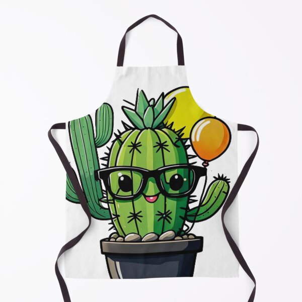 Item preview, Cute Nerd Cactus - Succulent Plant - Smiling Cactus - Potting Cactus Plants Wearing Glasses designed and sold by MyArt23.