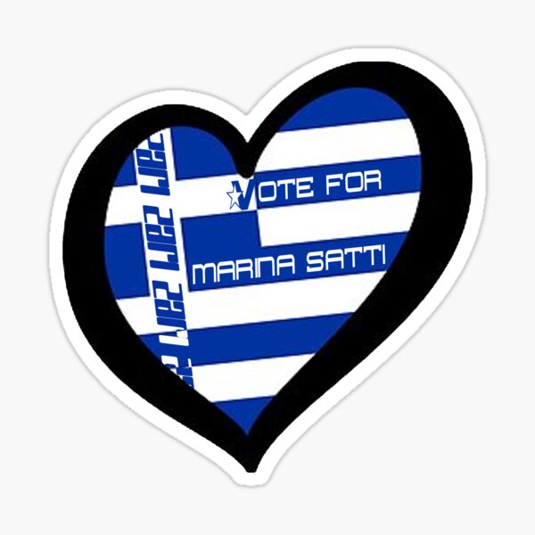 Item preview, Vote for Marina Satti Sticker designed and sold by toracki-outlet.