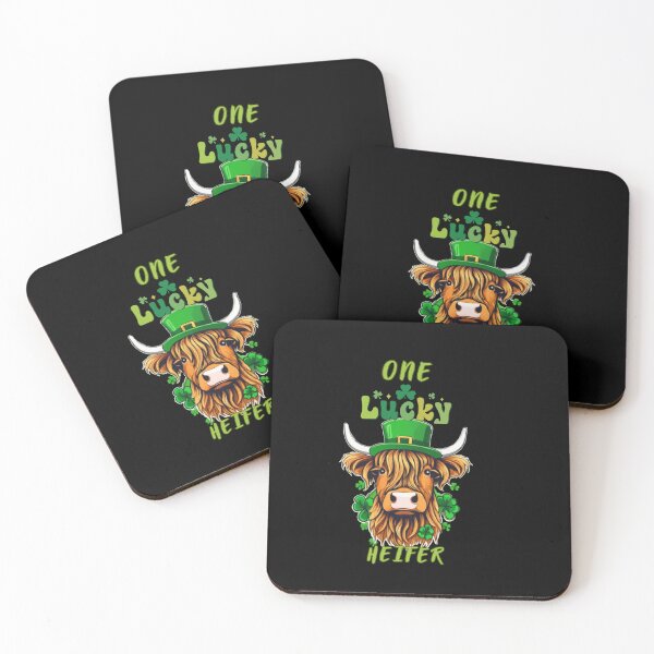Item preview, St patrick Highland cow designed and sold by MilkyForest.