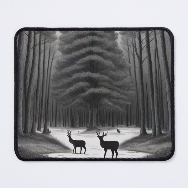 Item preview, Forest with animals forest scene landscape deer designed and sold by Frostquest.