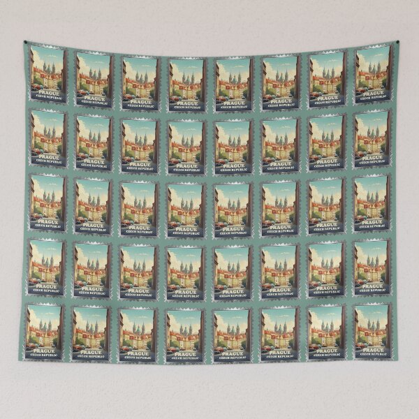 Item preview, Vintage Framed Prague City  designed and sold by SoldierAlways.