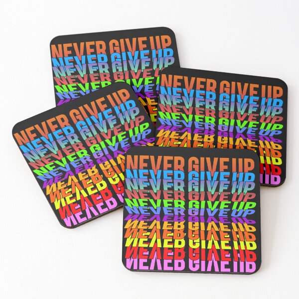 Item preview, Never give up  designed and sold by Pattern Vista Studio.