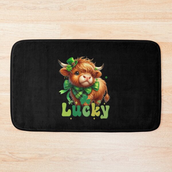 Item preview, St patrick Highland cow designed and sold by MilkyForest.