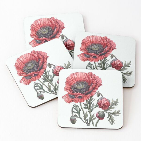 Item preview, Red Common Poppy in Bloom designed and sold by Artcurrents.