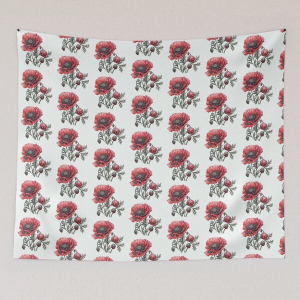 Item preview, Red Common Poppy in Bloom designed and sold by Artcurrents.