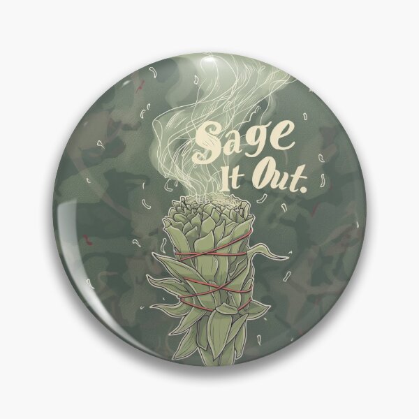 Item preview, Purify Your Aura - Sage It Out Smoke Ilustration designed and sold by Spirit47.