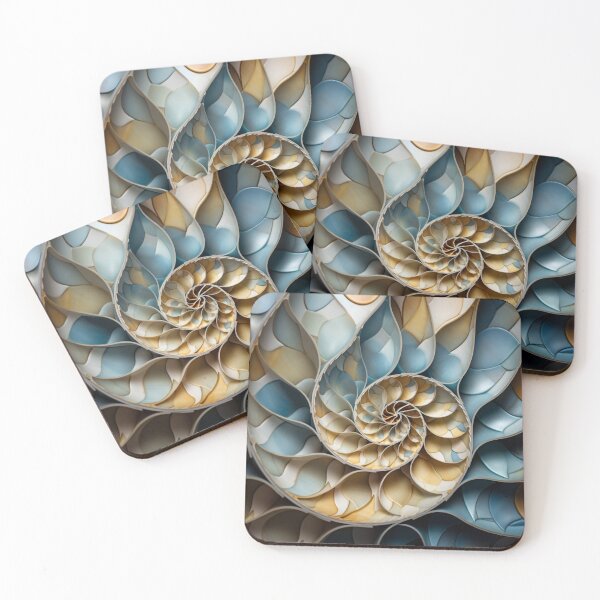 Item preview, Spiral Shell Geometric Pattern designed and sold by NicolasGlowArt.