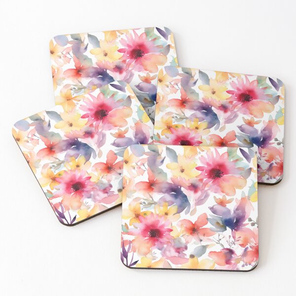 Item preview, Warm-Hued Watercolor Blossoms designed and sold by MuseMavenDesign.