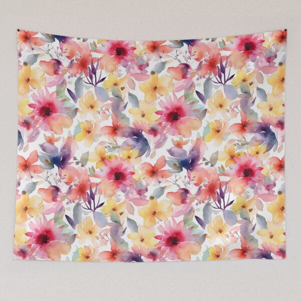 Item preview, Warm-Hued Watercolor Blossoms designed and sold by MuseMavenDesign.