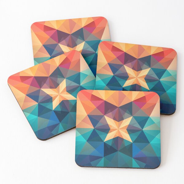 Item preview, Polygon Star Geometric Pattern designed and sold by NicolasGlowArt.