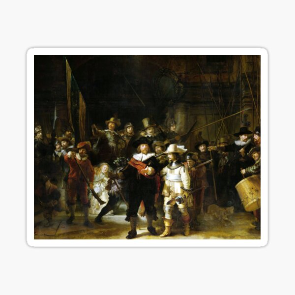 Rembrandt The Nightwatch Sticker