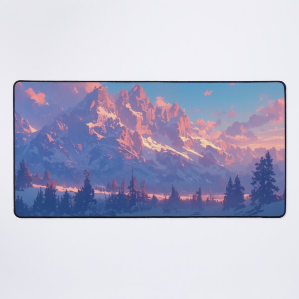 Item preview, Alpenglow Majesty: Magical sunset in the mountains designed and sold by PinkisCreations.