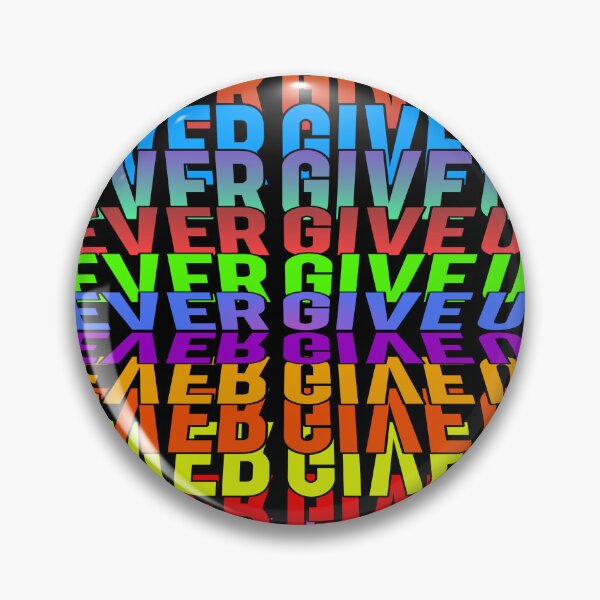 Item preview, Never give up  designed and sold by Pattern Vista Studio.