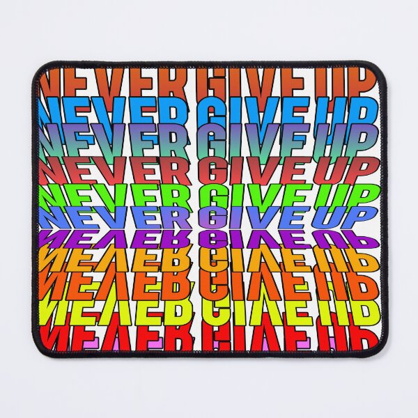 Item preview, Never give up  designed and sold by Pattern Vista Studio.