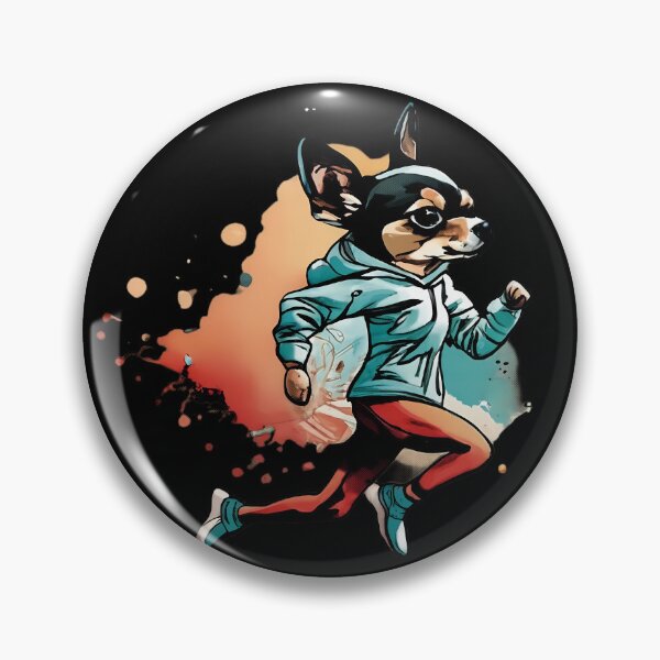 Item preview, chihuahua dog jogging jogging designed and sold by Furrifico.