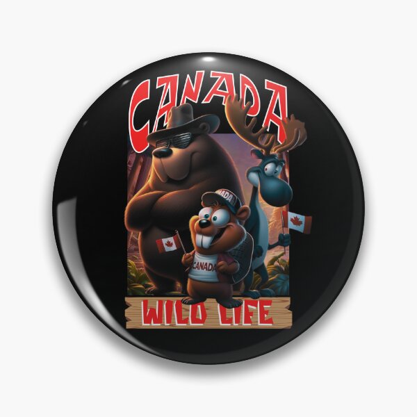 Item preview, A cool moose, beaver and a bear from Canada designed and sold by Animal world designs.