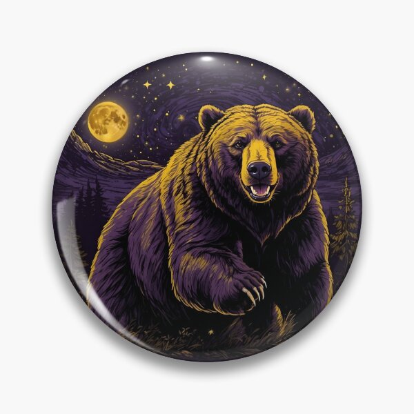 Item preview, Starry Night Bear Drawing designed and sold by PolygonPinnacle.