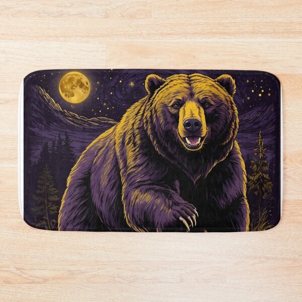 Item preview, Starry Night Bear Drawing designed and sold by PolygonPinnacle.