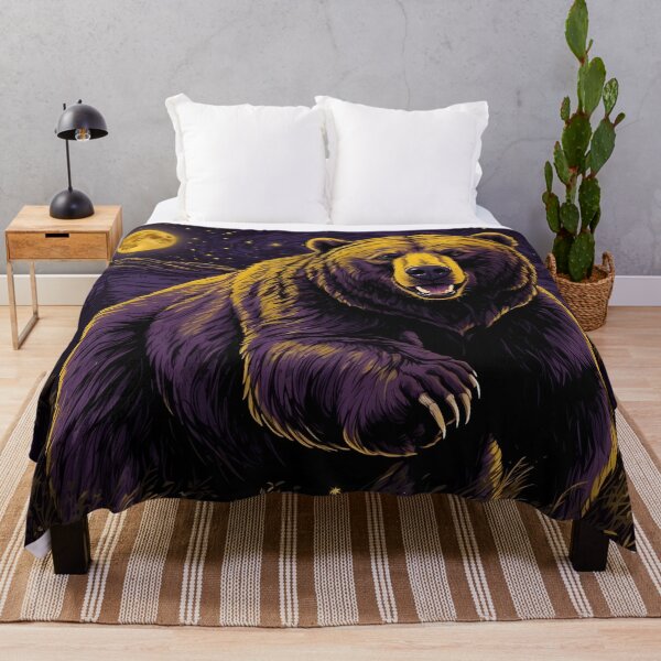 Item preview, Starry Night Bear Drawing designed and sold by PolygonPinnacle.